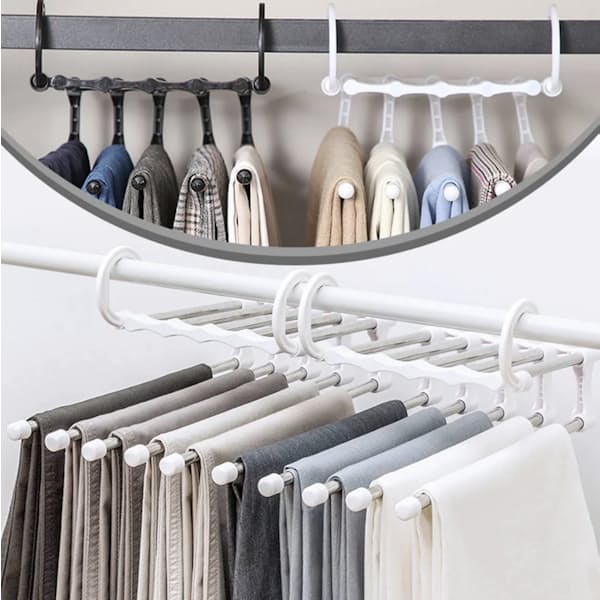 5 in 1 Space Saver Trouser Hangers Organizer