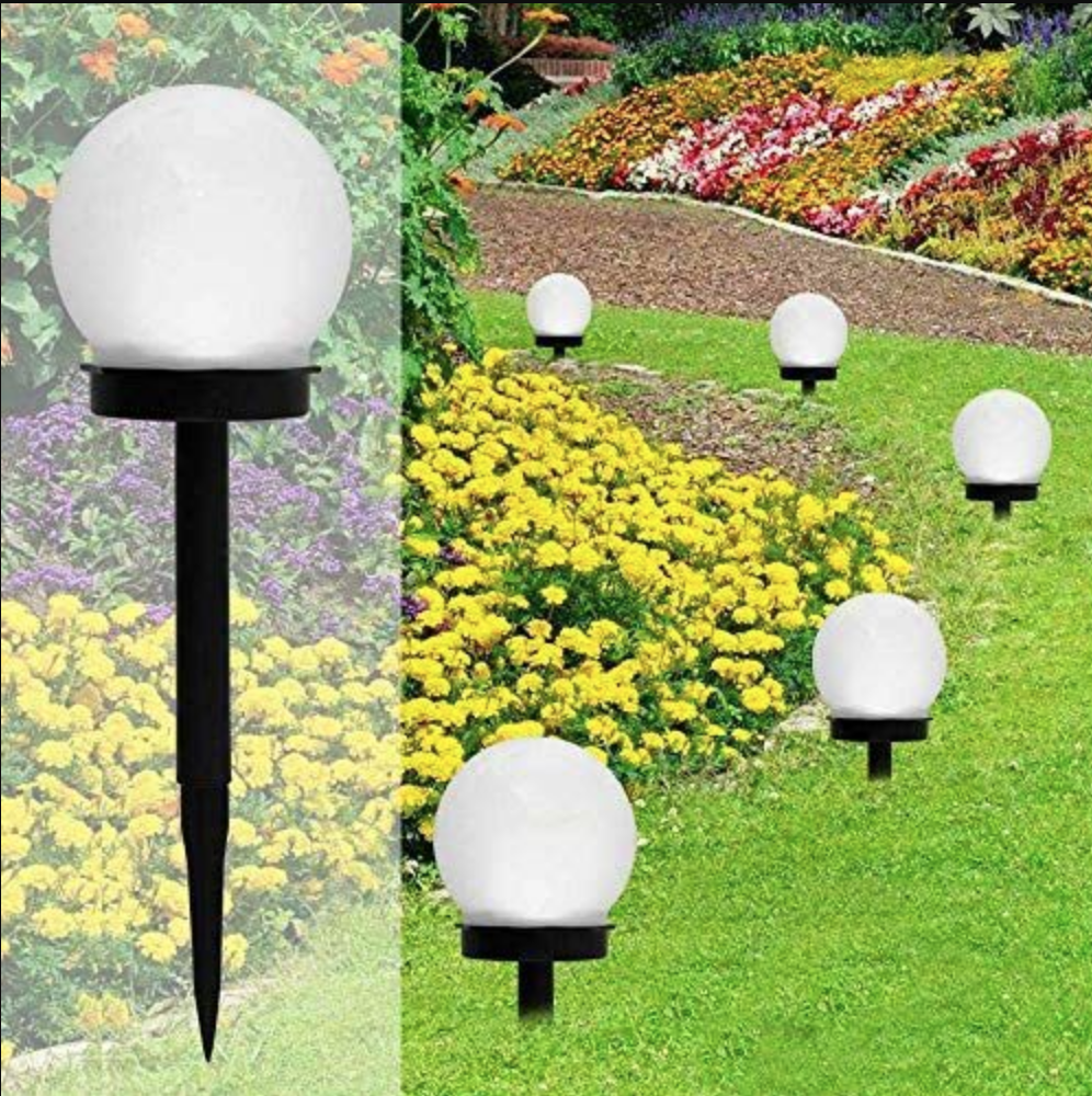 garden spike lights solar