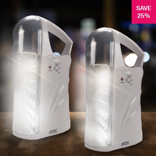 25% off on ACDC Dynamics 2x LED Emergency Lamps | OneDayOnly