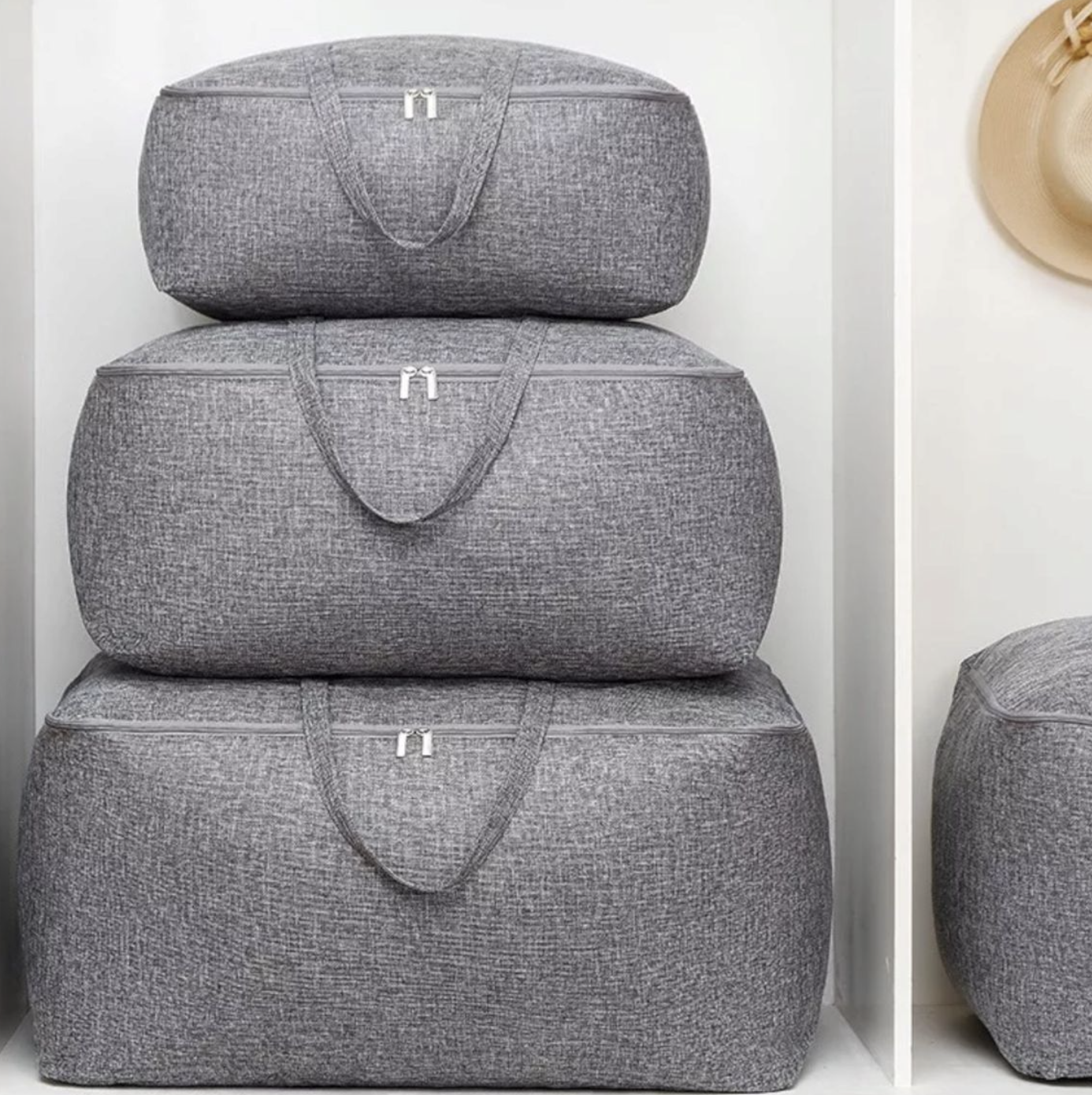 24 off on 3x Cotton Linen Storage Bags OneDayOnly