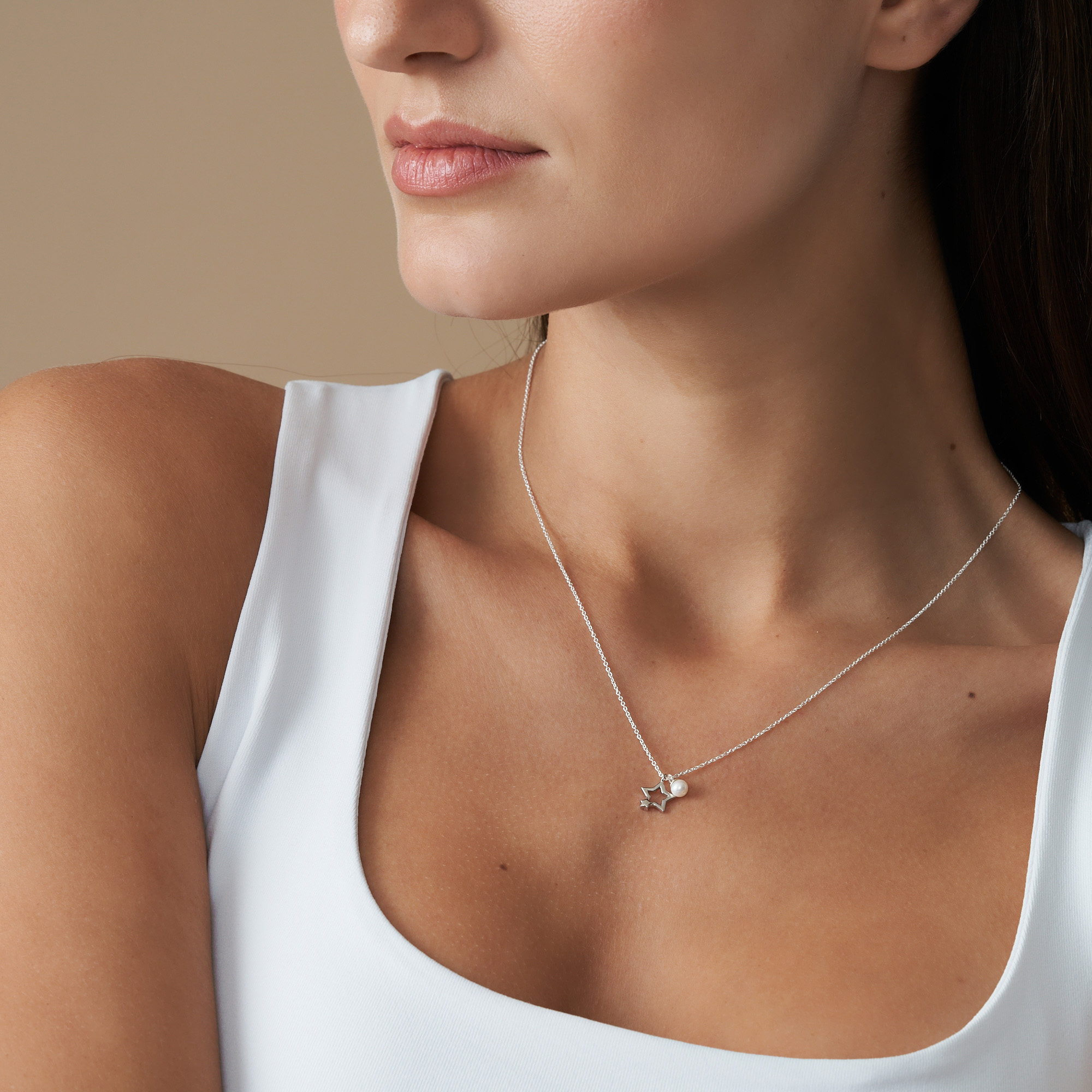 42cm Sterling Silver Freshwater Pearl 
