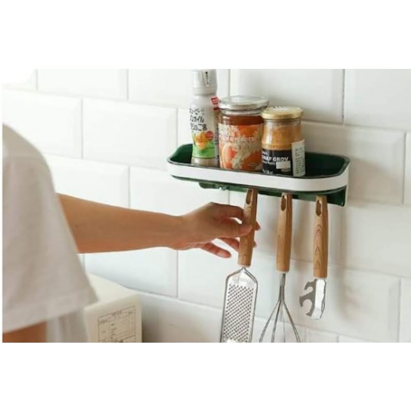 Multi hook wall shelf sale