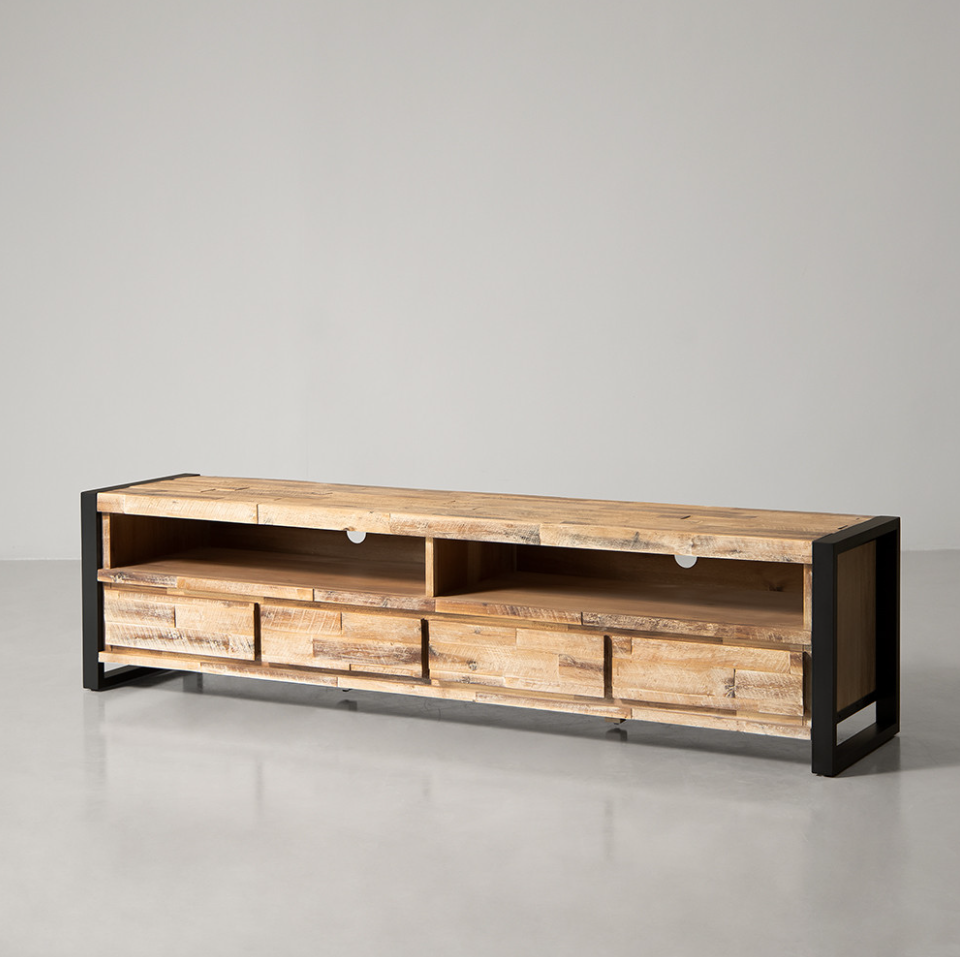 R1,000 off on Large Solid Acacia Wood TV Stand | OneDayOnly