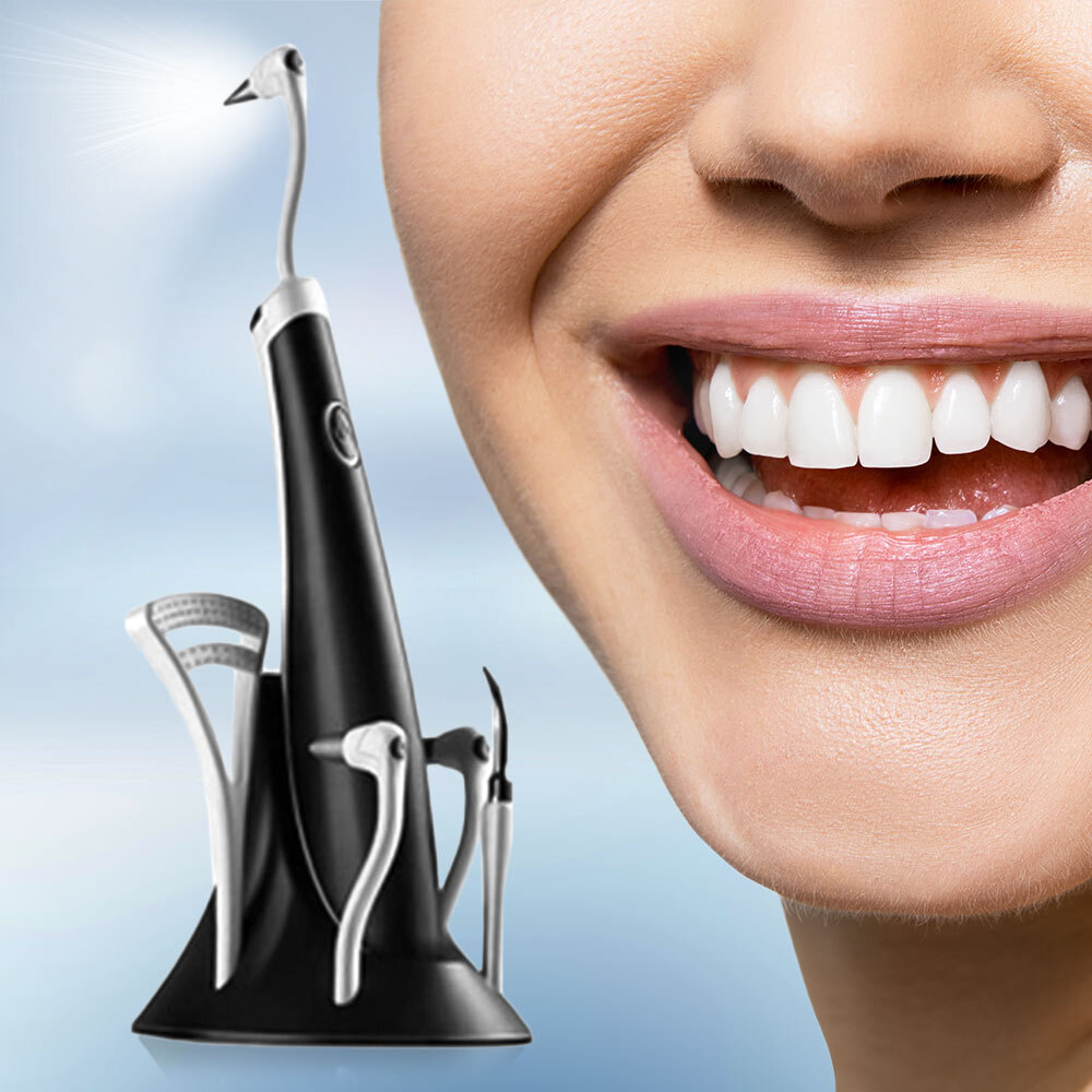 2-in-1 Ultrasonic Dental Cleaner for Effective Oral Care