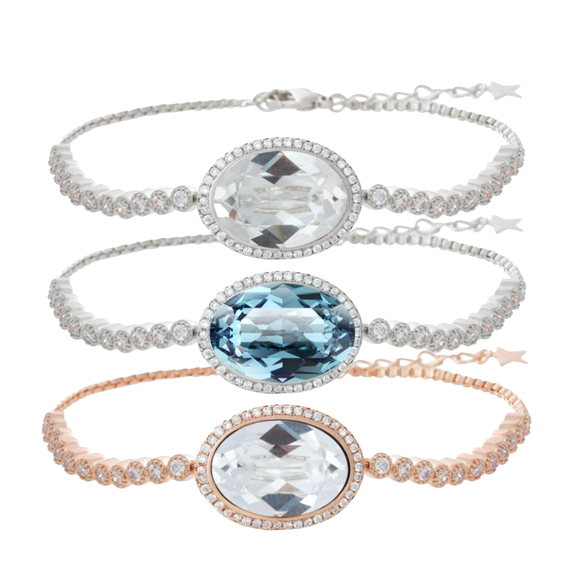 Jenna Bracelet with Swarovski Crystals