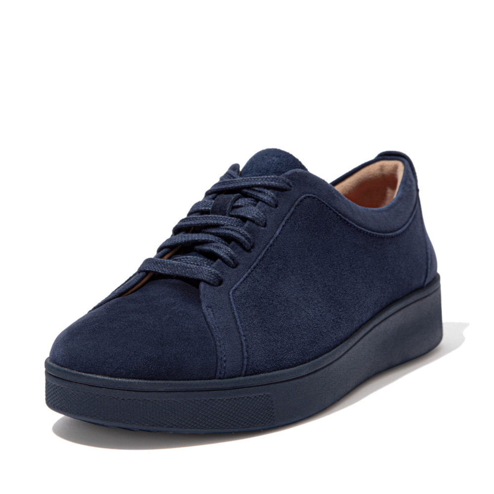 Fitflop Women Rally Leather Suede Panel Sneakers |FQ1-090| All Black main image 0