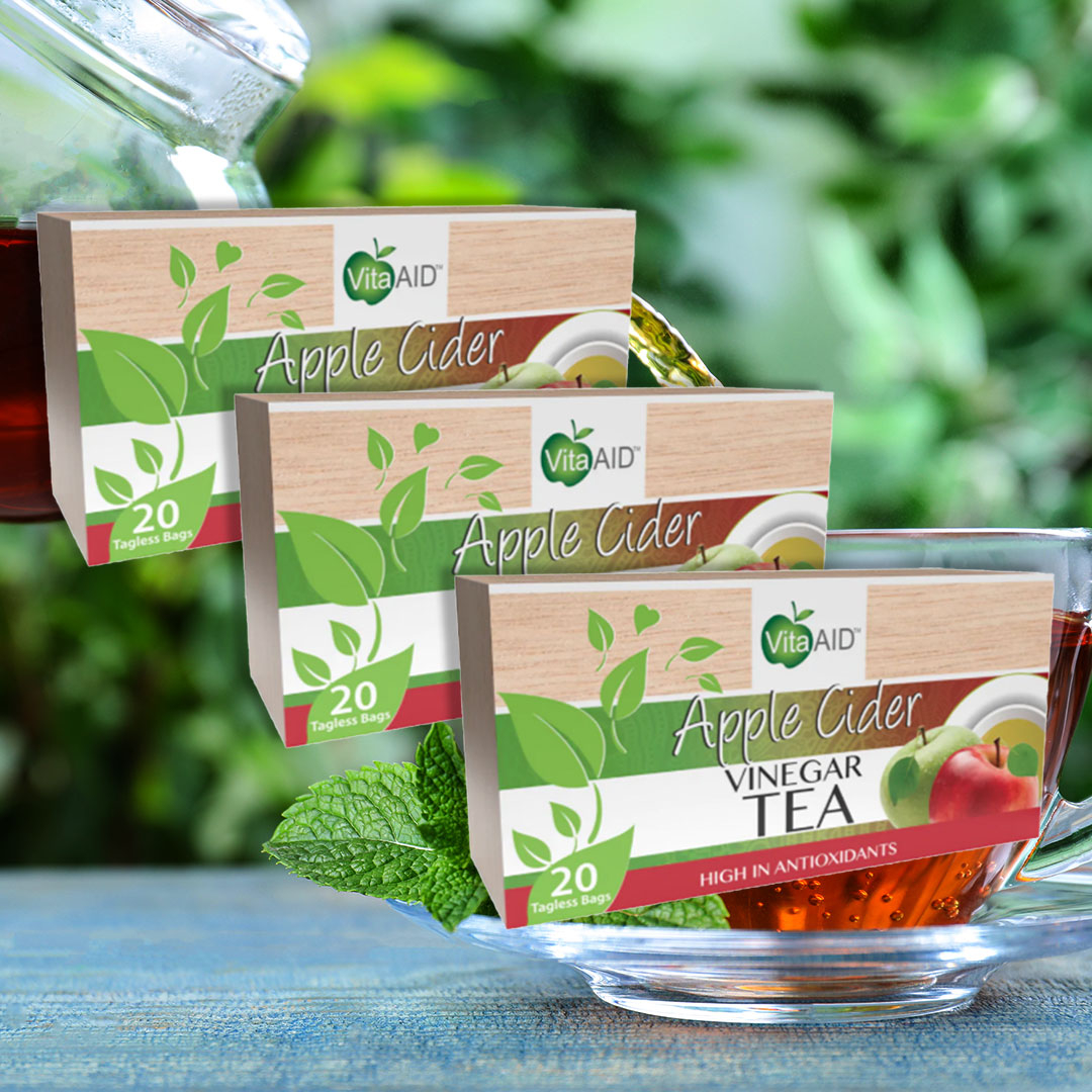 34 off on 3x Apple Cider Vinegar Teas (20 Tea Bags) OneDayOnly