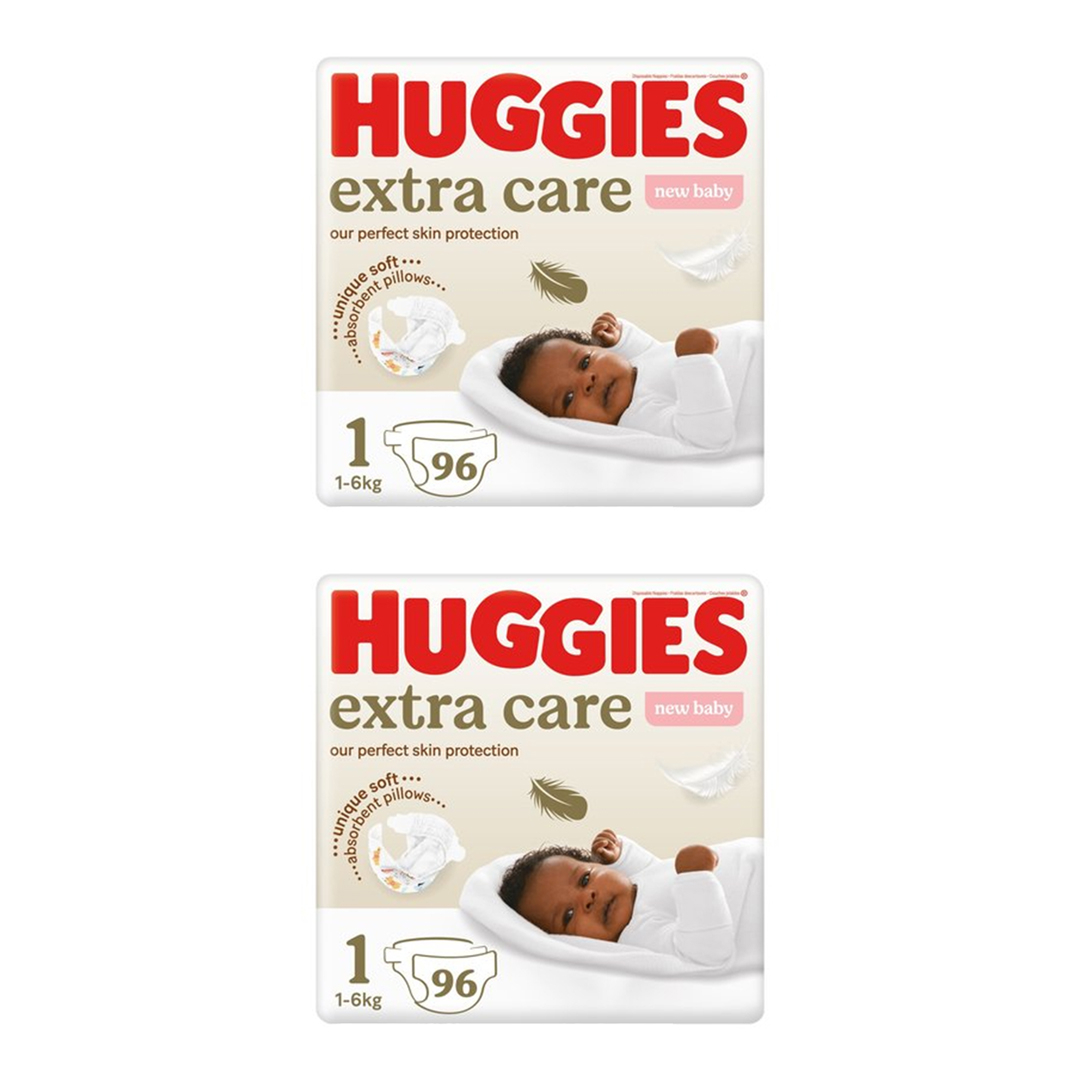 Huggies 2x Extra Care Nappies OneDayOnly