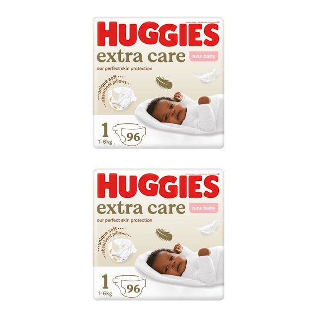 Huggies 2x Extra Care Nappies OneDayOnly