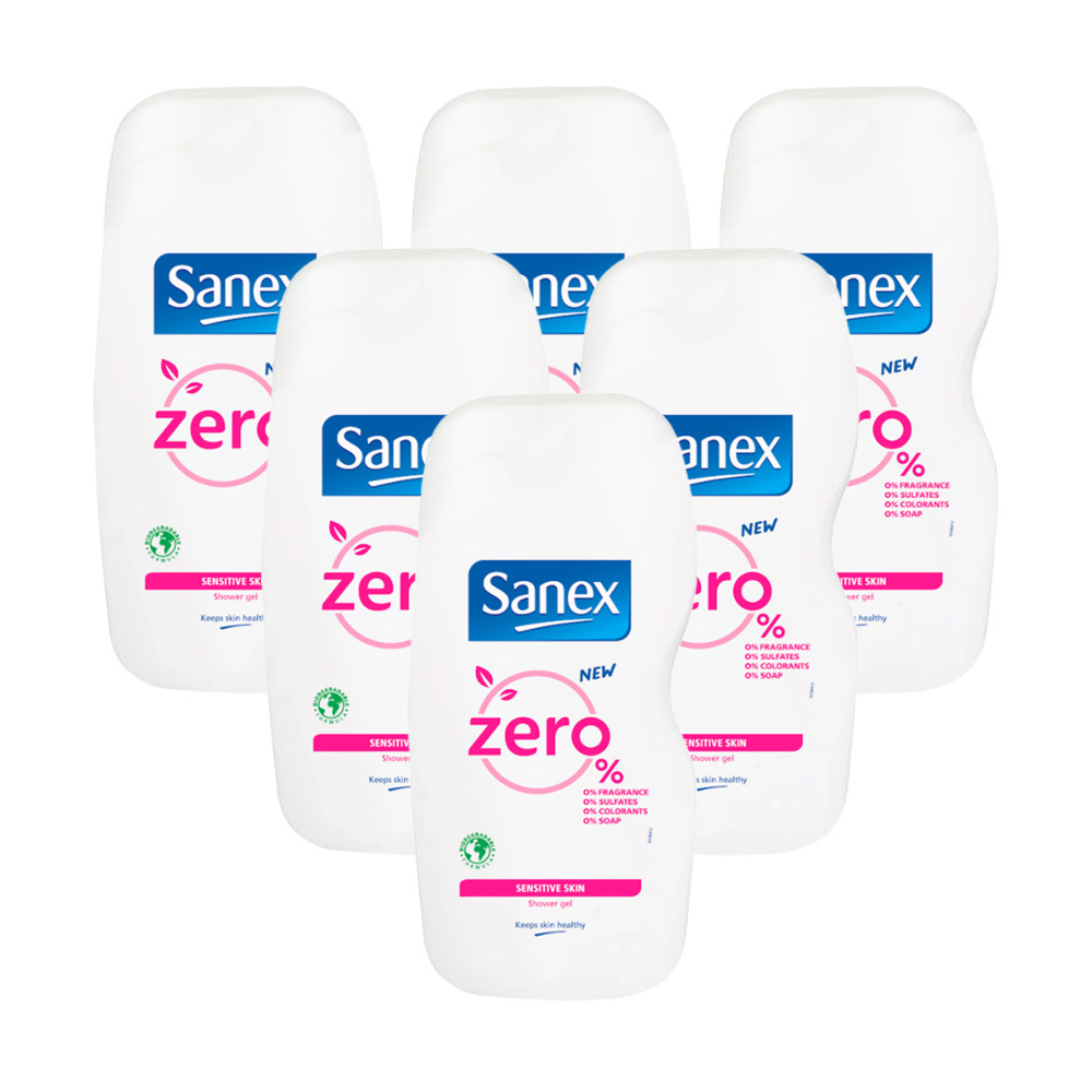 38 off on 6x 500ml Zero Sensitive Shower Gel OneDayOnly