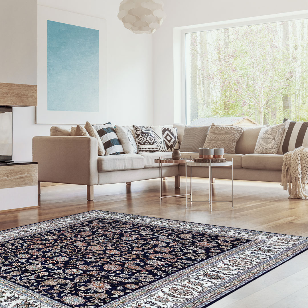 53% off on Rugs Original Nain Blue Persian Rug | OneDayOnly