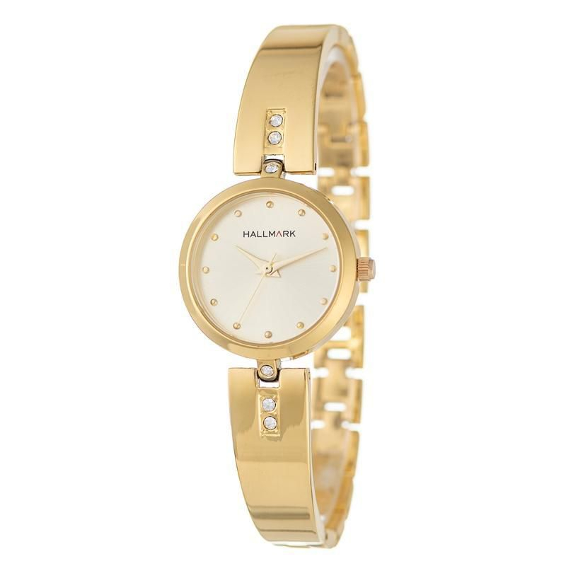 25% off on Hallmark Ladies Gold Diamante Watch OneDayOnly
