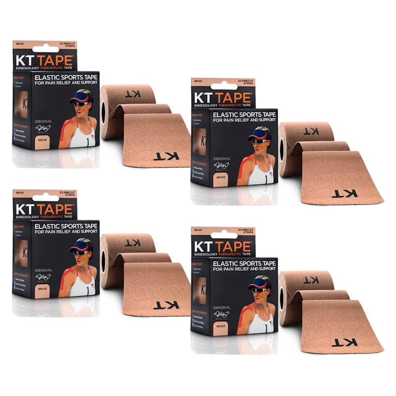 KT Tape® Original Cotton Precut Elastic Kinesiology Therapeutic Sports Tape,  Beige