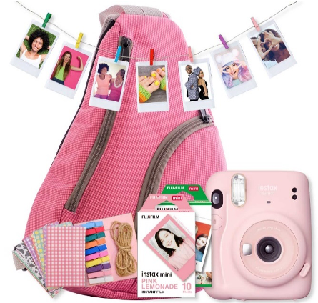 instax camera backpack bundle