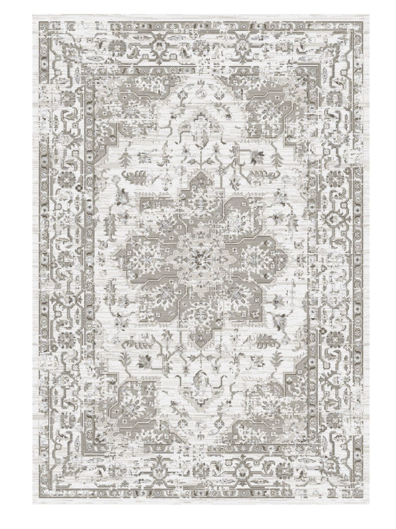 57% off on Oasis Floral Medallion Grey Rug | OneDayOnly
