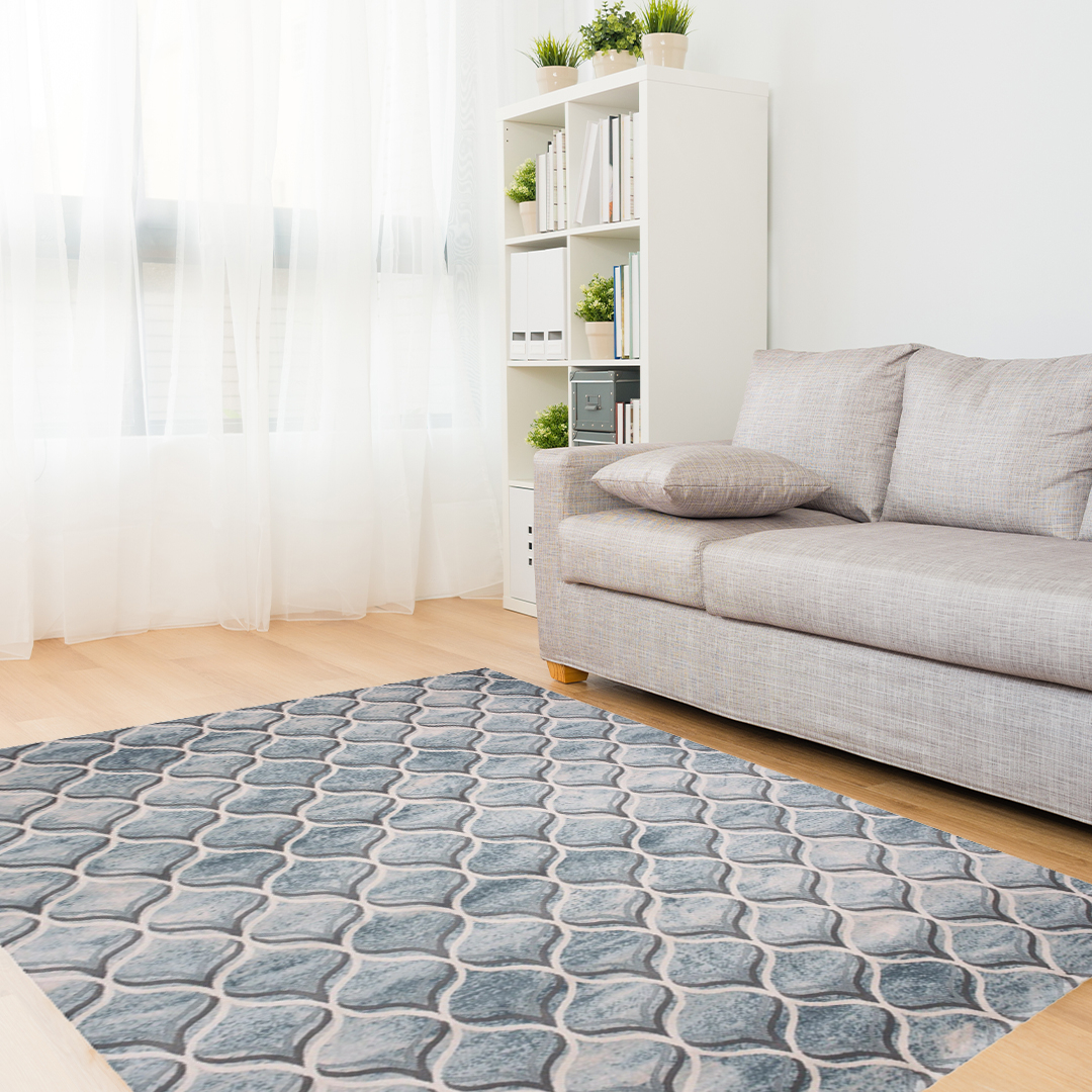 63 off on Dune Moroccan Trellis Blue Rug OneDayOnly