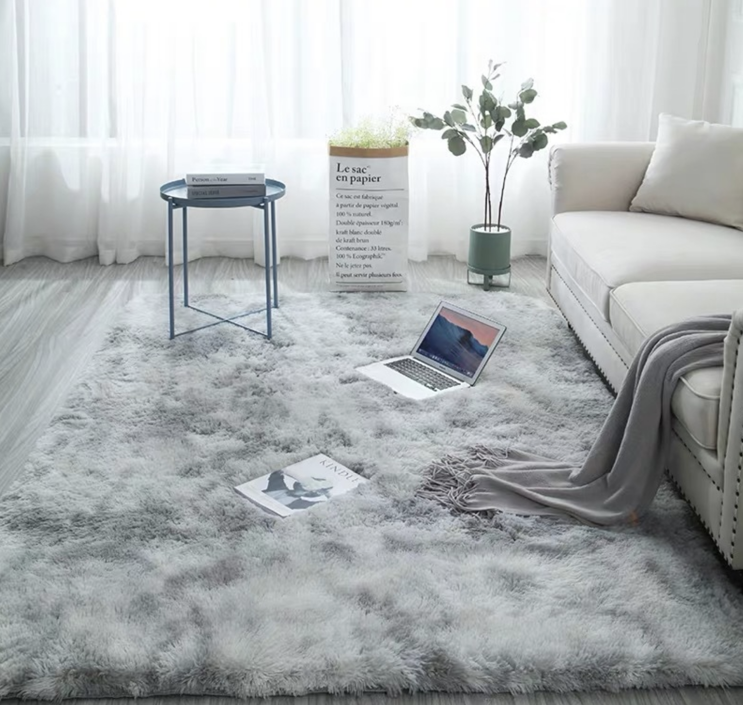 Grey & White