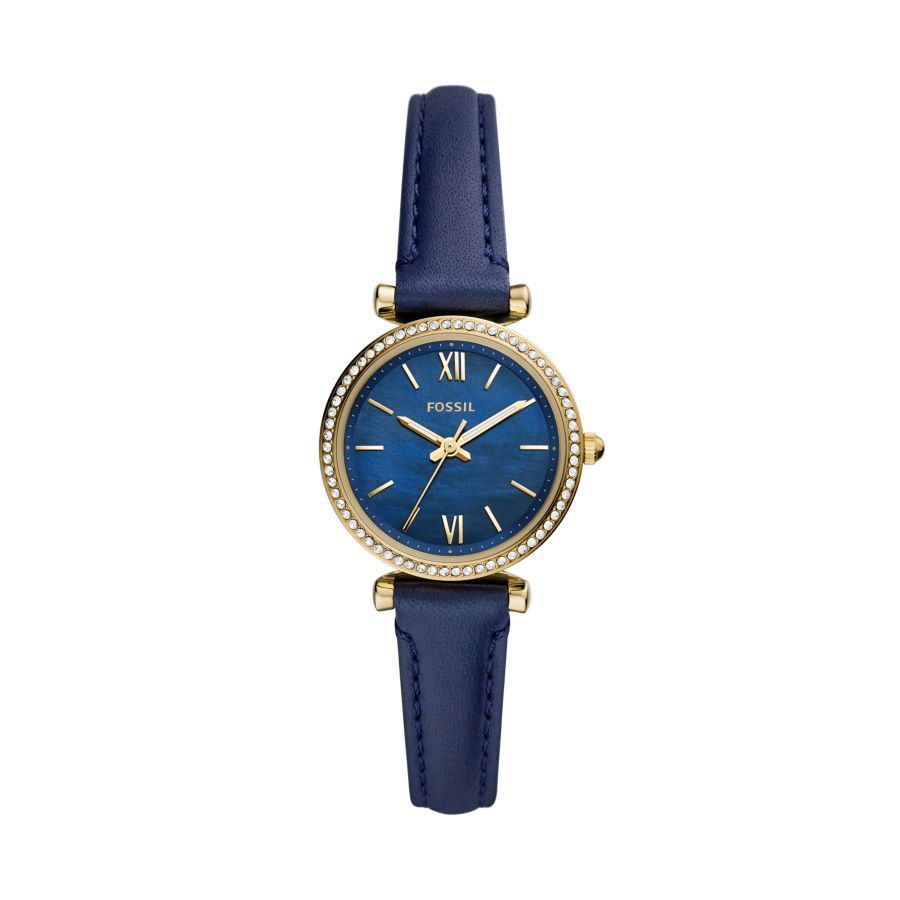 50 off on Ladies ThreeHand Navy Leather Watch OneDayOnly