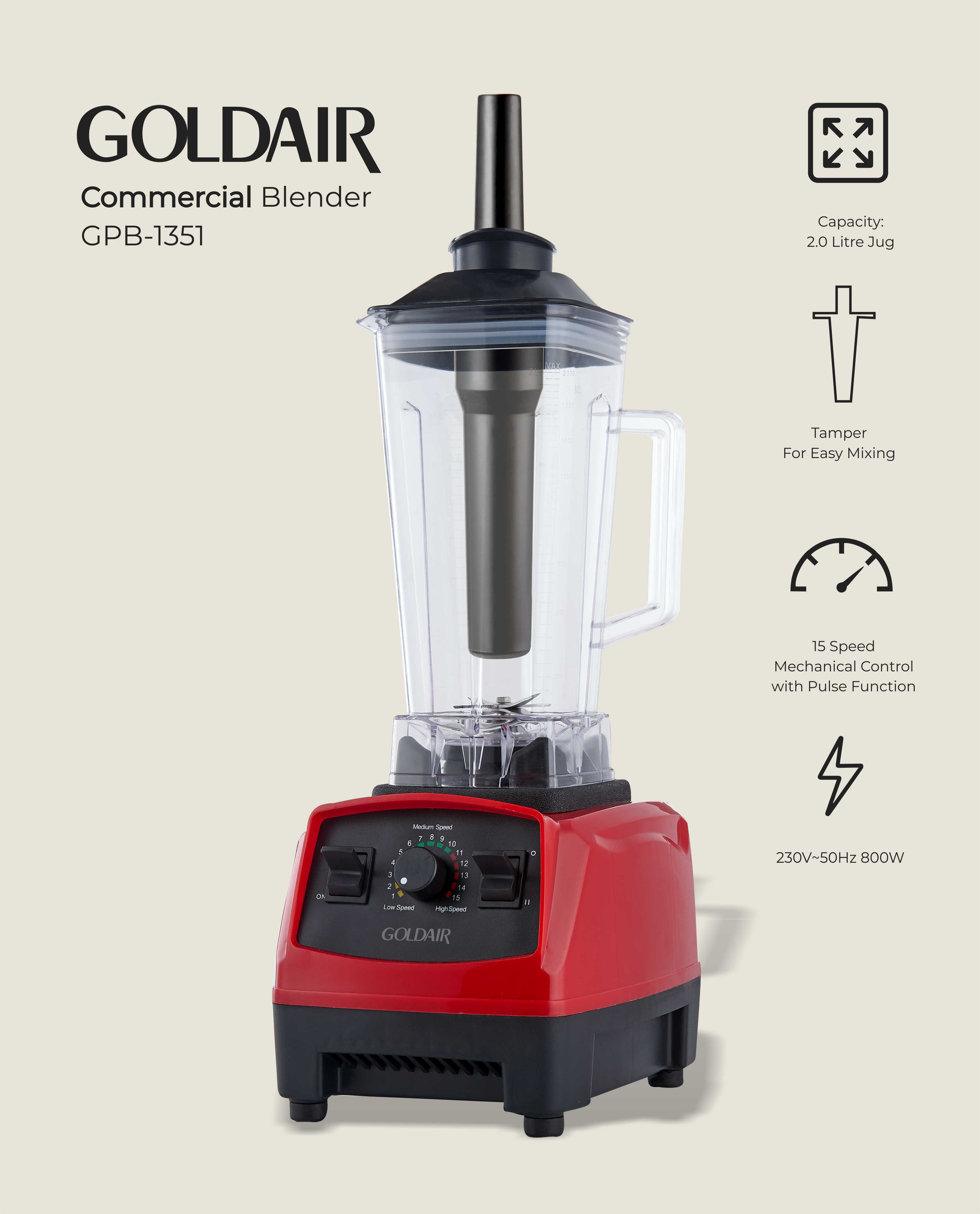 30% off on Goldair 2L Commercial Blender | OneDayOnly