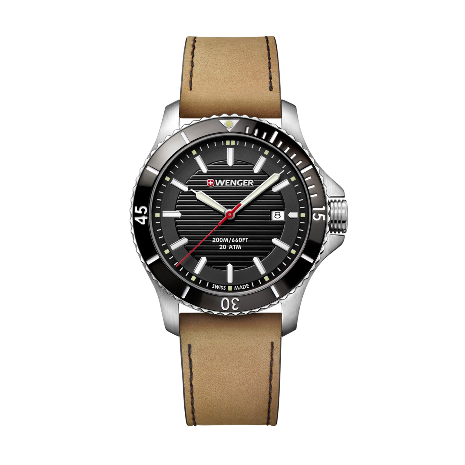 Brown Leather with Black Dial
