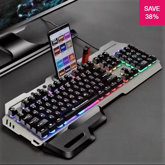 38% off on Space Warship Wired Gaming Keyboard | OneDayOnly