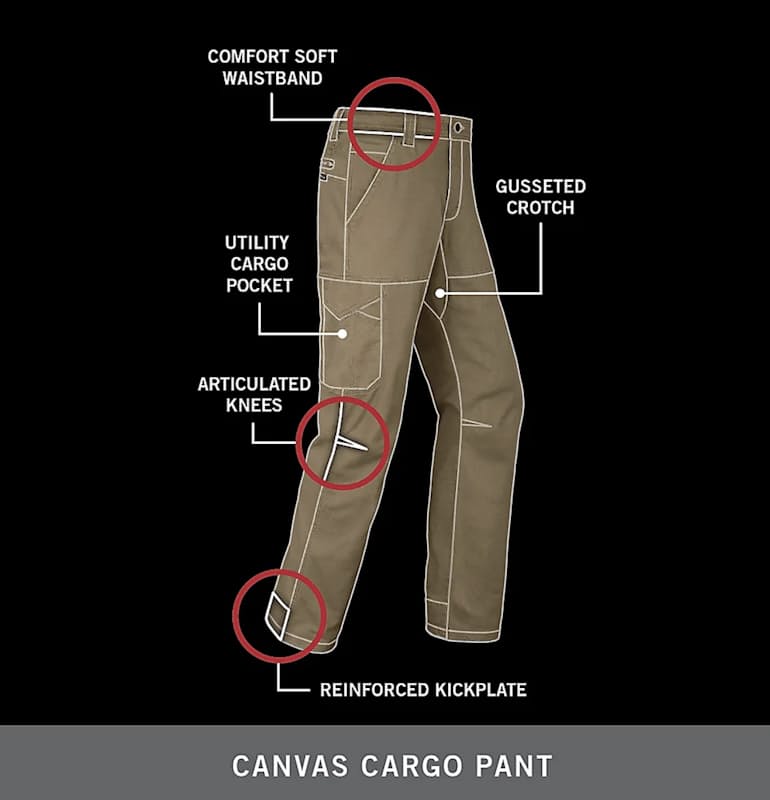 55% off on Men's Canvas Cargo Pants | OneDayOnly