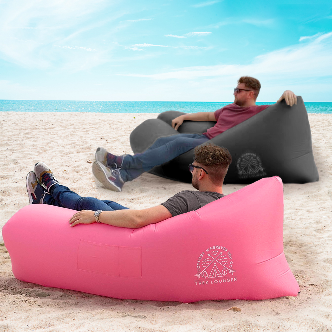 trek lounger inflatable air sofa