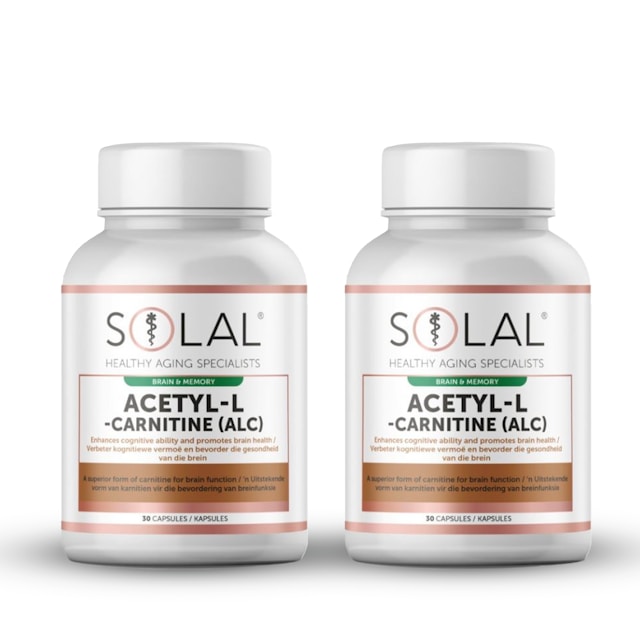 Solal 2x 30's 500mg AcetylL Carnitine Capsules OneDayOnly