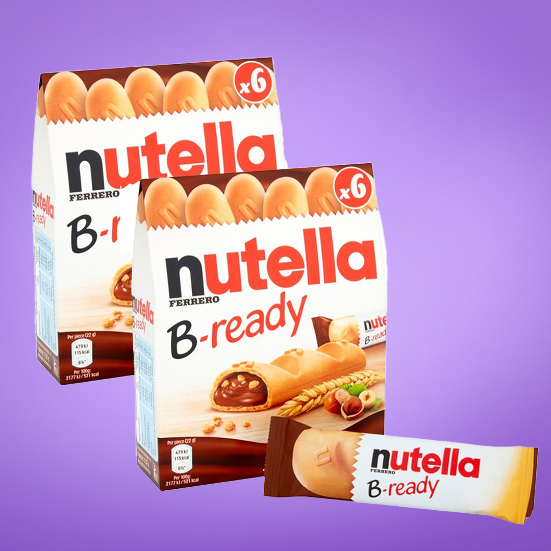 20 off on 2x 6 132g Nutella BReady Bars OneDayOnly