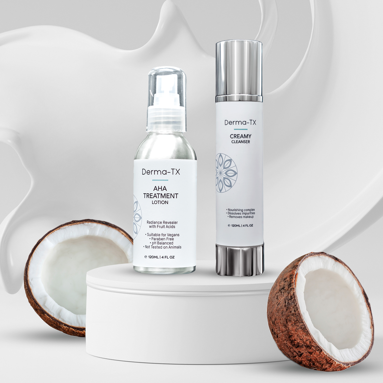 AHA Toning Lotion & Creamy Cleanser