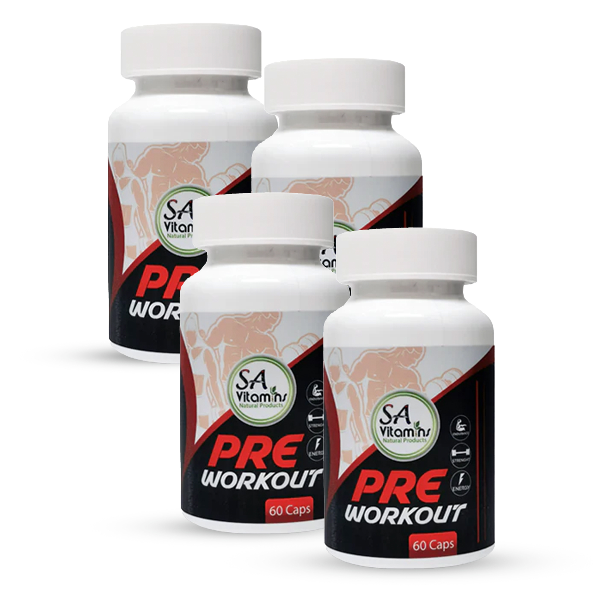 39 off on 4x 60 Pre Workout Capsules OneDayOnly