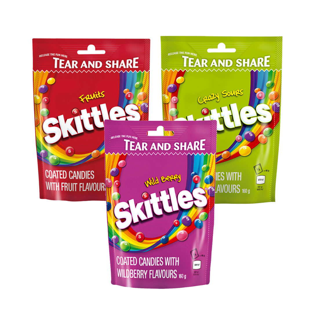 5x 136g Chewy Coated Candies