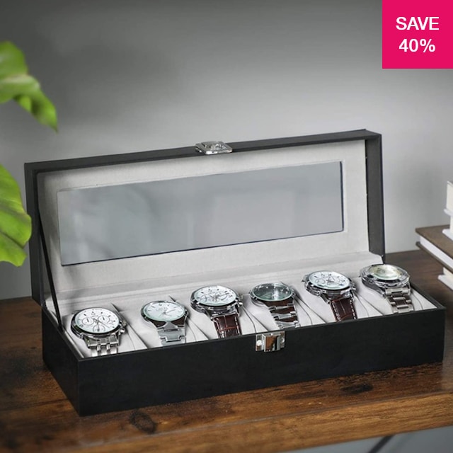 40 off on Songmics 6 Slot Watch Box OneDayOnly