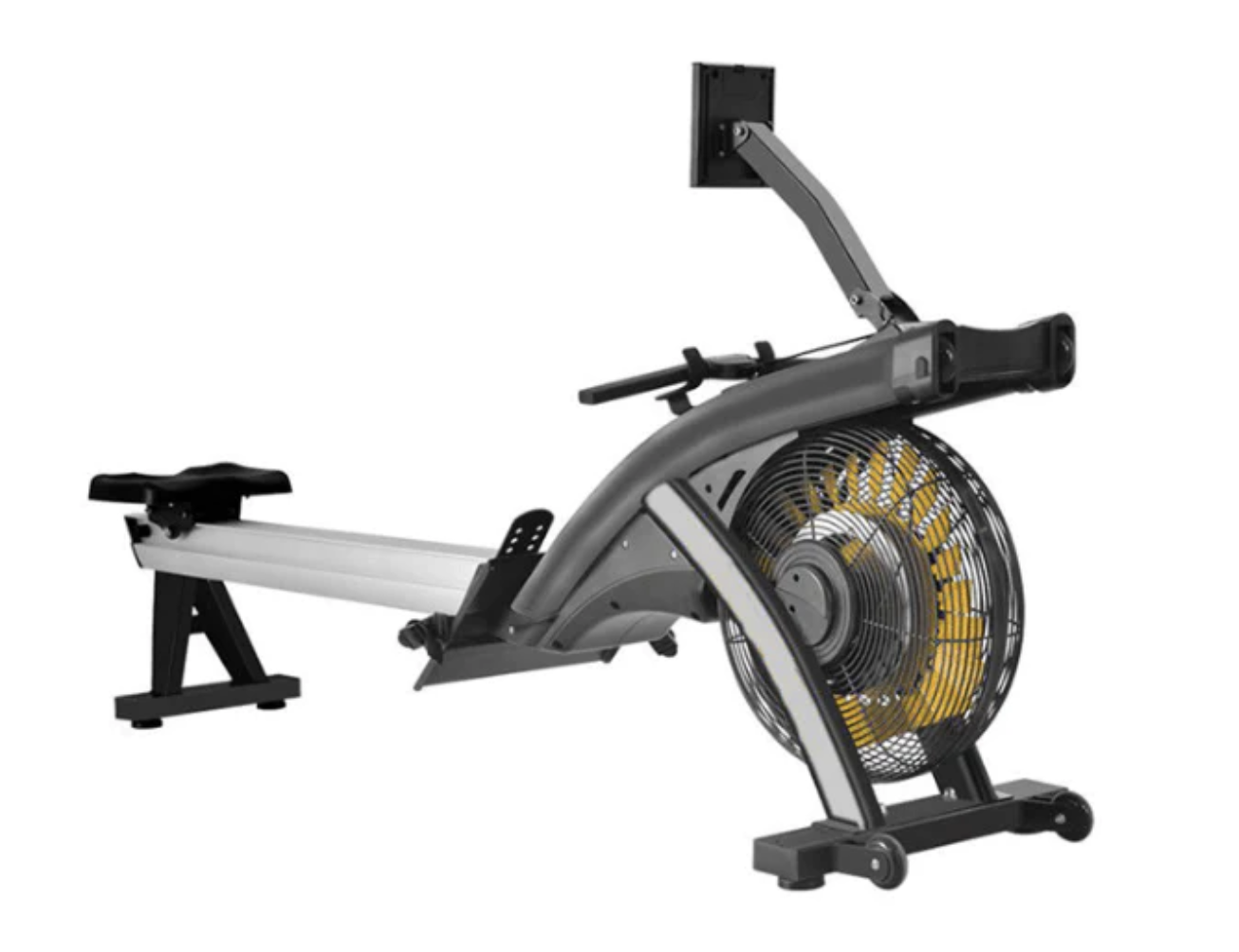 air bike to rower conversion