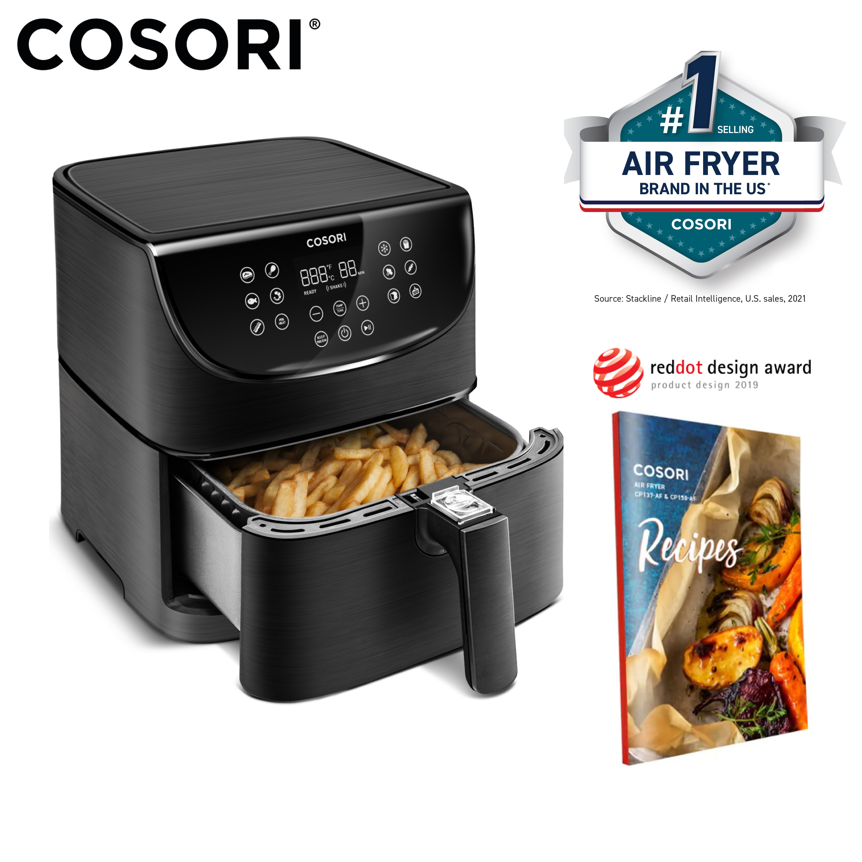 Cosori  Air Fryer with 100 Recipes (CP137-AF & CP158-AF) 