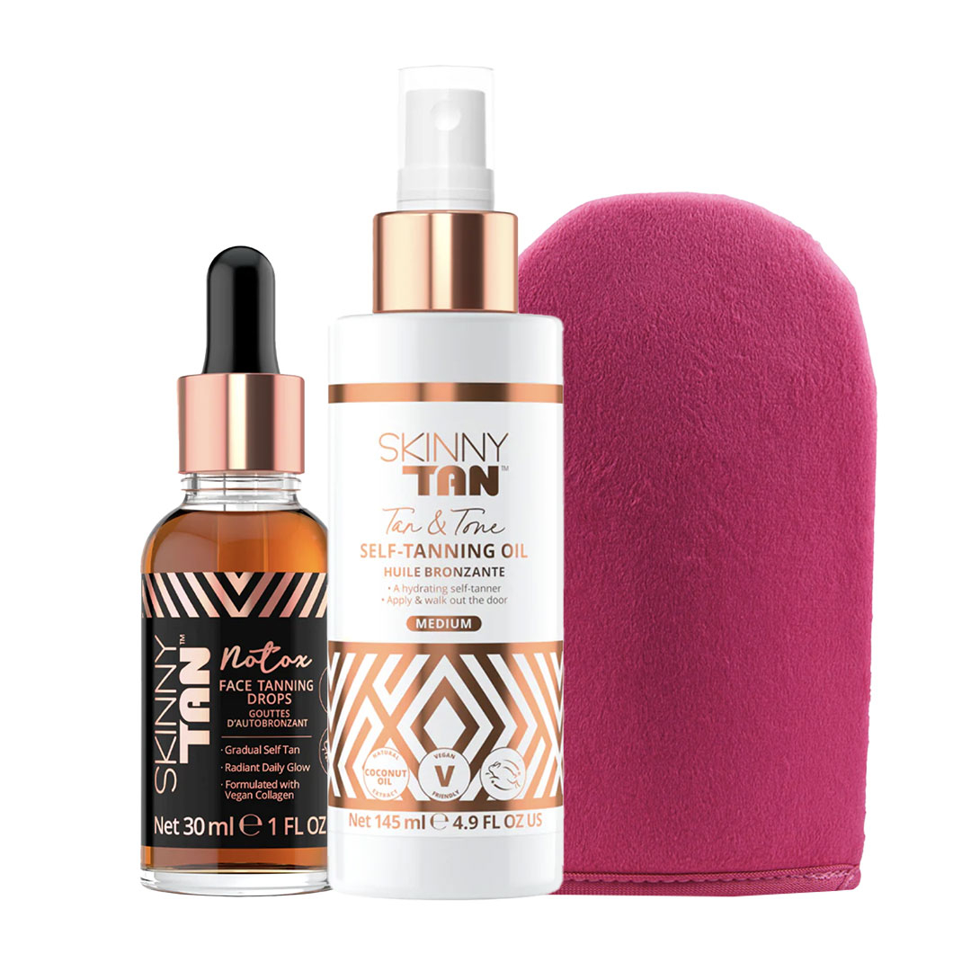 40 off on Skinny Tan Oil and Face Drop Bundle OneDayOnly