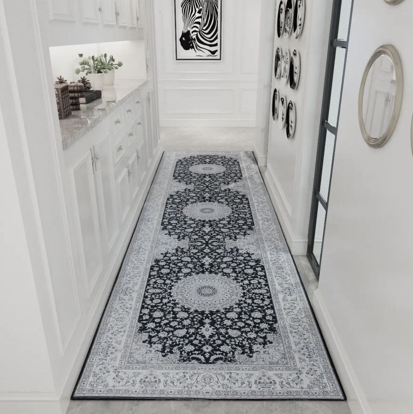 48% off on Tabriz Black Classic Shim Range Rug | OneDayOnly