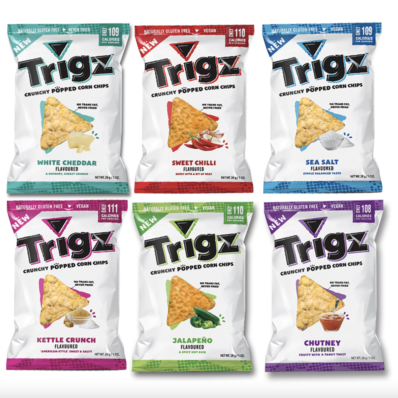 40x 28g Crunchy Popped Corn Chips