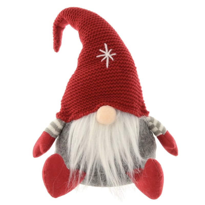 Sitting Gonk Fabric Figure Christmas Decoration