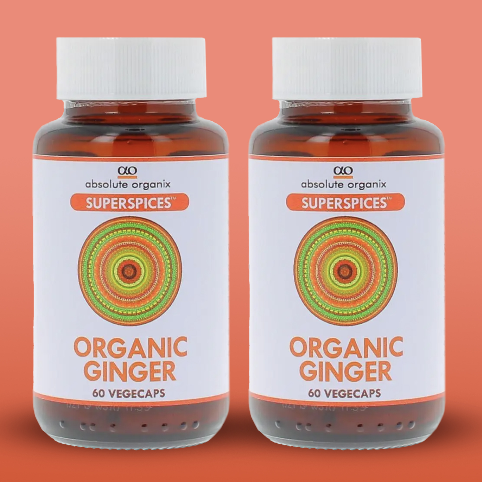 19% off on 2x 60 Organic Ginger Vegecaps | OneDayOnly