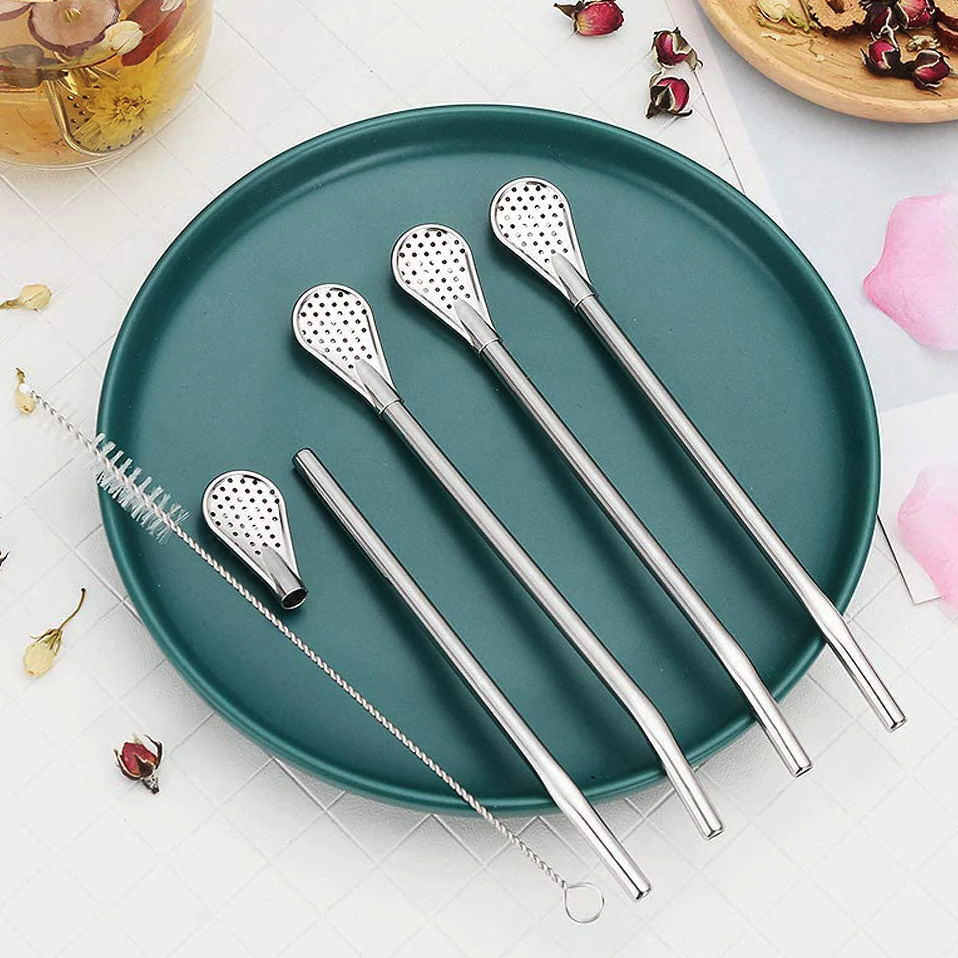 60 off on 13Piece Straws, Spoons and Brush OneDayOnly