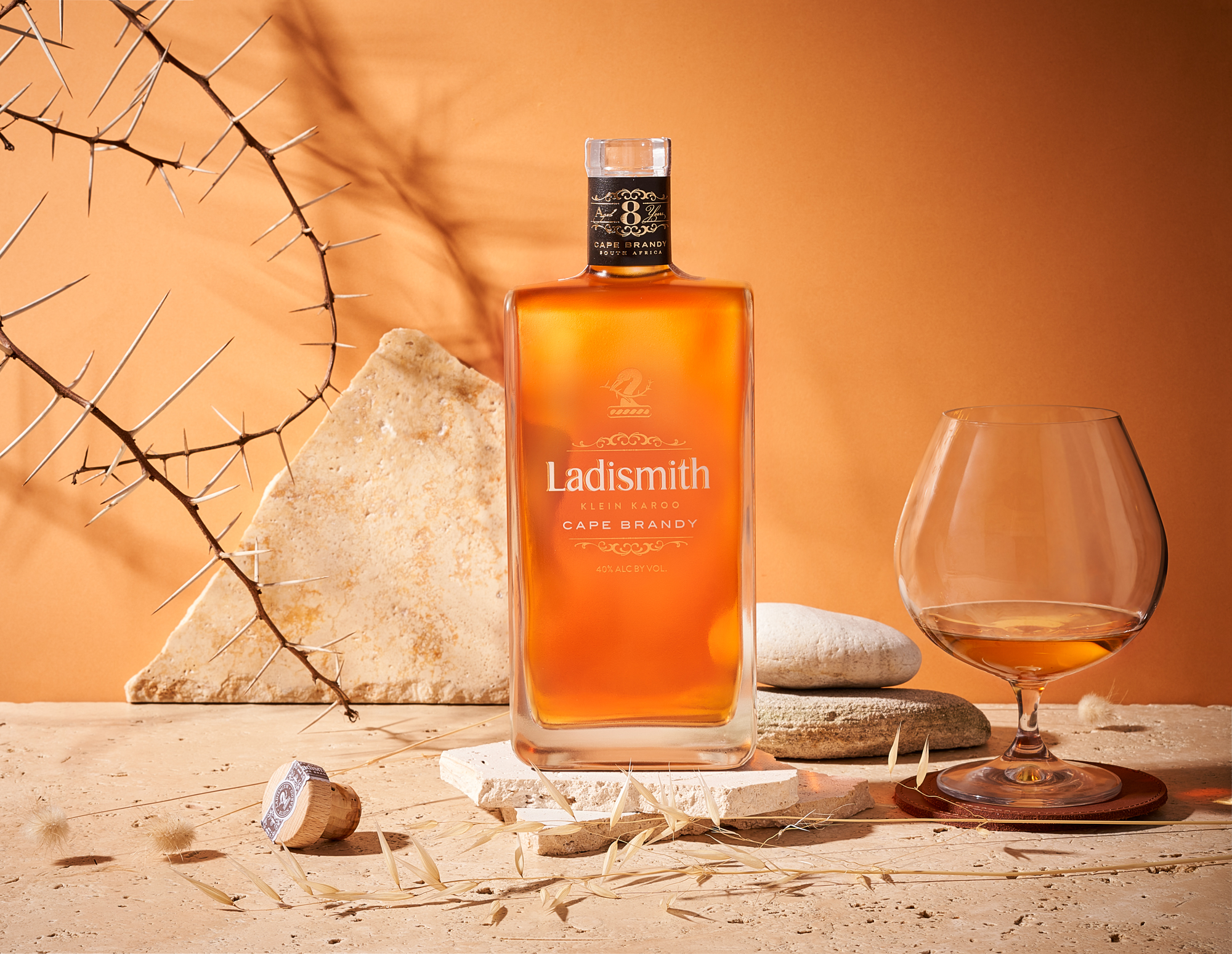 その他 brandy American Ladismith 750ml 8 Year Old Potstill Brandy | OneDayOnly