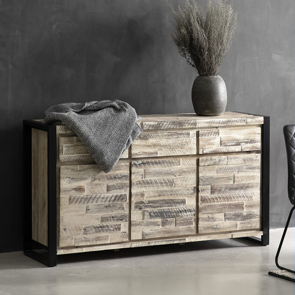 Solid Acacia Wood Sideboard