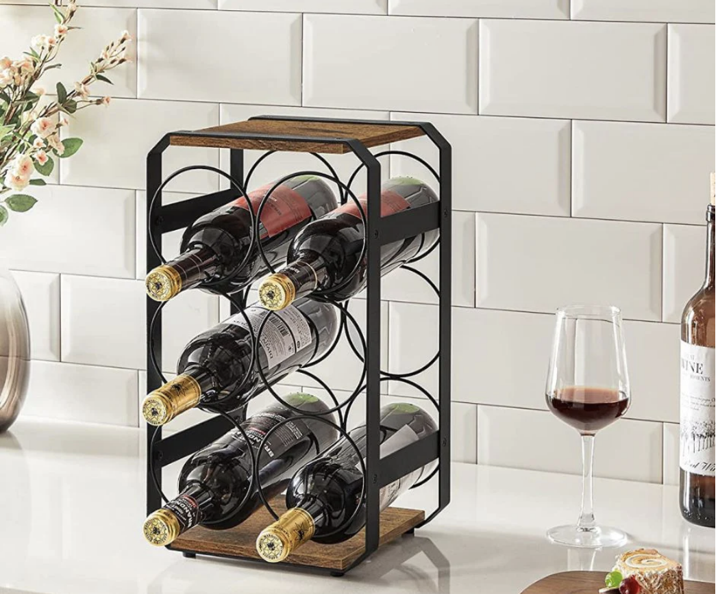 31 off on 6 Bottle Counter Top Wine Rack OneDayOnly