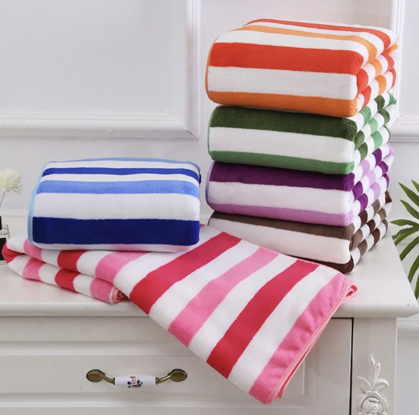 Blue, Orange, Green, Purple, Pink, Brown