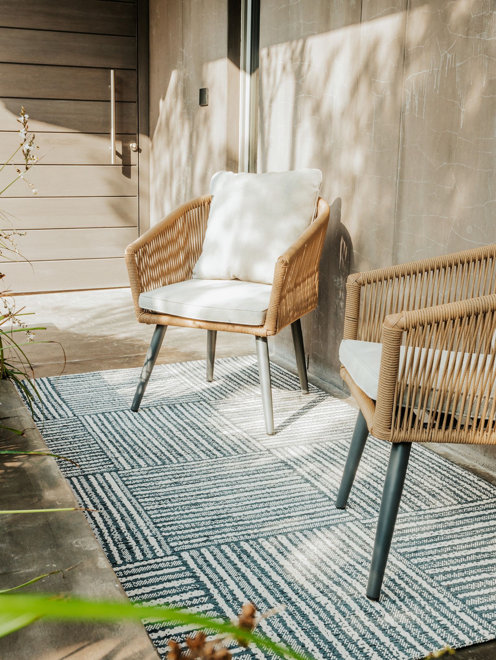 36% off on Hertex Overlap Deep Sea Outdoor Rug | OneDayOnly