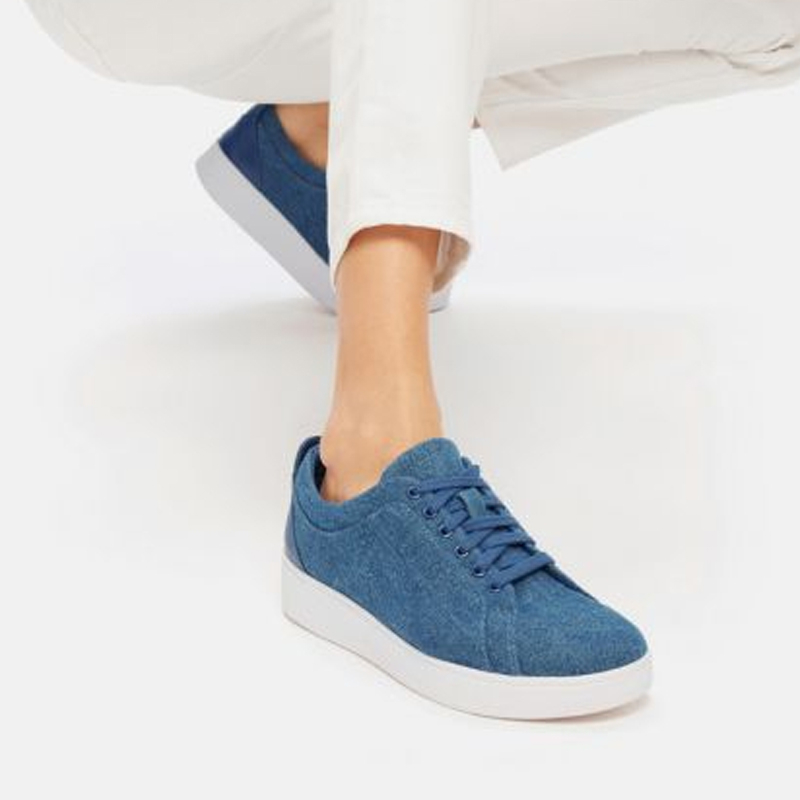 38% off on FitFlop Ladies Rally Denim Sneakers | OneDayOnly