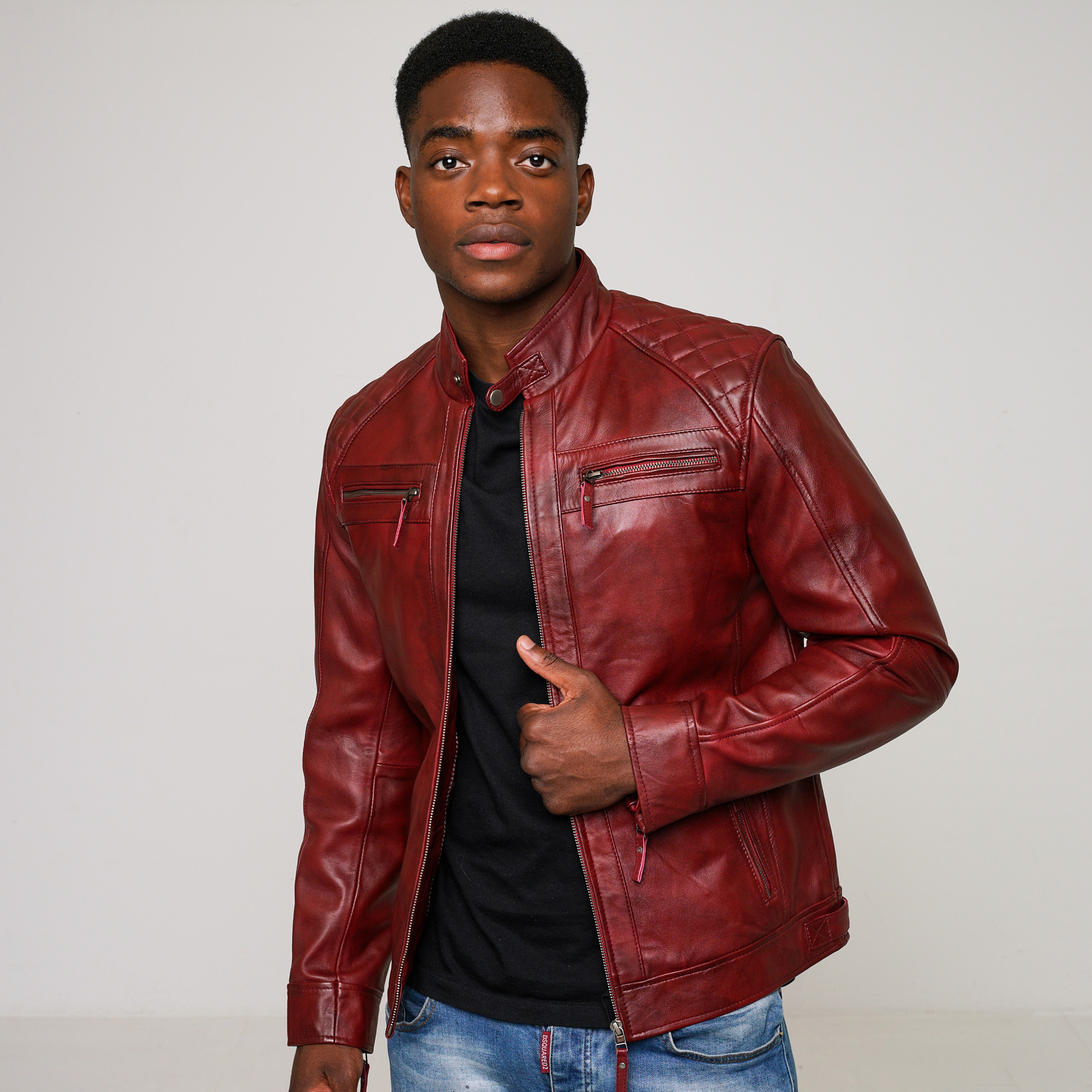 43% off on Men's Genuine Leather Elite Jacket | OneDayOnly