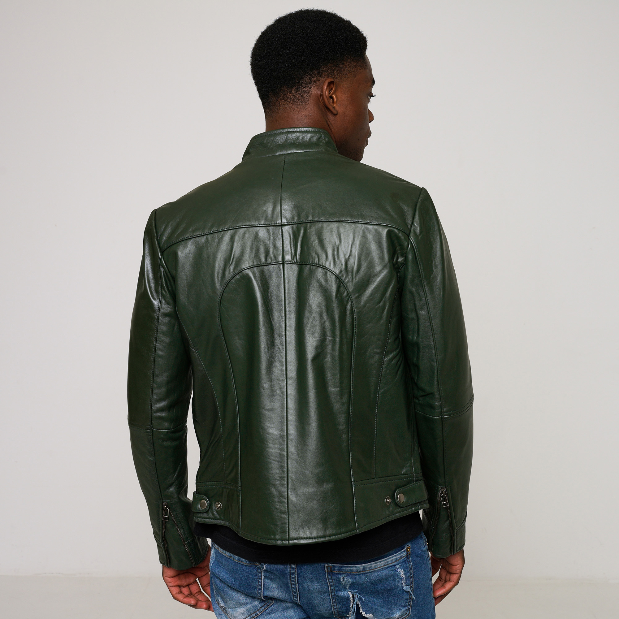 41% off on Men's Slim Fit Leather Jacket | OneDayOnly