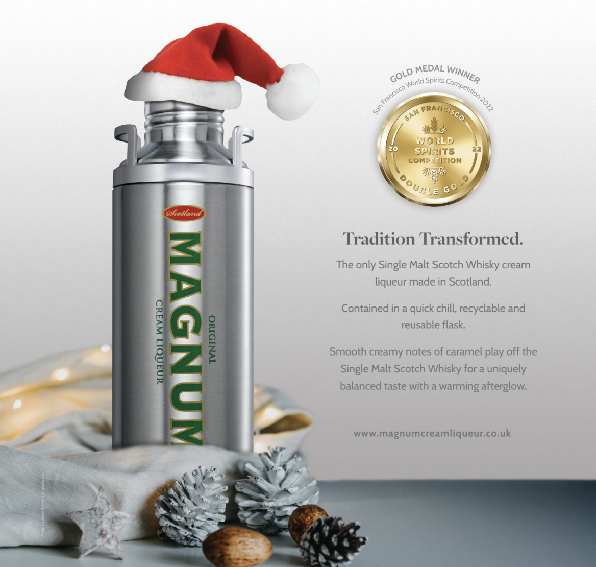 12 off on Magnum 1L Single Malt Cream Liqueur OneDayOnly